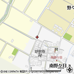 滋賀県愛荘町（愛知郡）南野々目周辺の地図