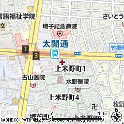 愛知県名古屋市中村区太閤通3丁目35周辺の地図