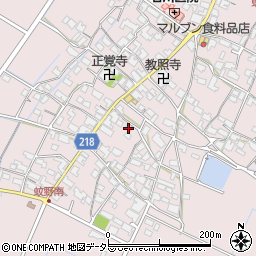 滋賀県愛知郡愛荘町蚊野1383周辺の地図