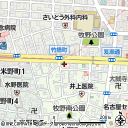 ガッツレンタカー名駅店周辺の地図
