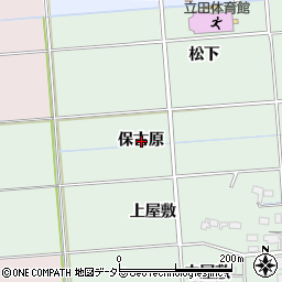 愛知県愛西市小茂井町保古原周辺の地図