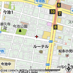 コメダ珈琲店　今池店周辺の地図