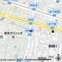 名鉄協商春岡通駐車場周辺の地図