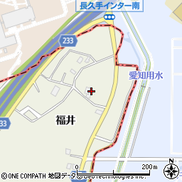 愛知県日進市北新町福井182-240周辺の地図