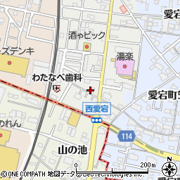 愛知県津島市西愛宕町2丁目161周辺の地図