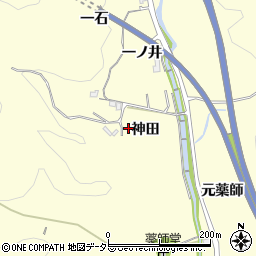 愛知県豊田市加納町神田周辺の地図