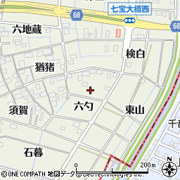 愛知県あま市七宝町桂六勺66周辺の地図