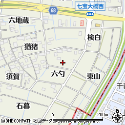 愛知県あま市七宝町桂六勺周辺の地図