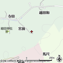 愛知県豊田市細田町宮前周辺の地図