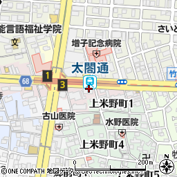 愛知県名古屋市中村区太閤通3丁目周辺の地図