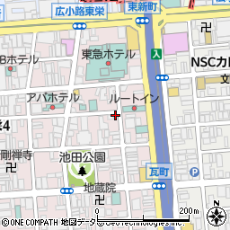 Ｄパーキング栄４丁目第１駐車場周辺の地図