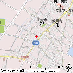滋賀県愛知郡愛荘町蚊野1579周辺の地図