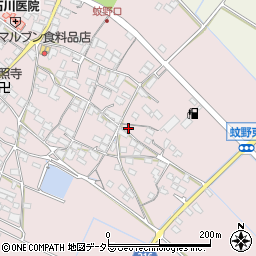 滋賀県愛知郡愛荘町蚊野517周辺の地図