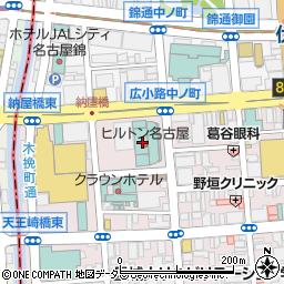 ヒルトン名古屋周辺の地図