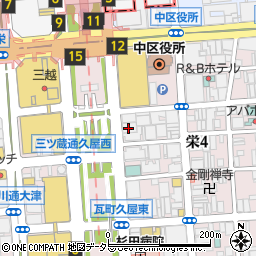 第四北越銀行名古屋支店周辺の地図
