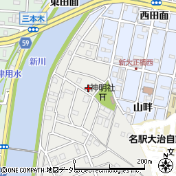 愛知県大治町（海部郡）鎌須賀（茶屋）周辺の地図