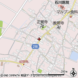 滋賀県愛知郡愛荘町蚊野1576周辺の地図