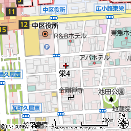 愛知県名古屋市中区栄4丁目13-19周辺の地図