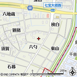 愛知県あま市七宝町桂六勺68周辺の地図