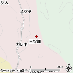 愛知県豊田市大井町（三ツ畑）周辺の地図