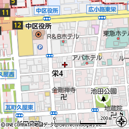 愛知県名古屋市中区栄4丁目13-16周辺の地図