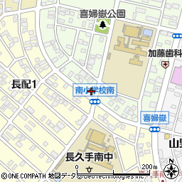 愛知県長久手市喜婦嶽1010周辺の地図