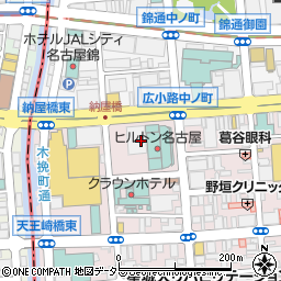 朝日新聞名古屋本社　朝日ホール周辺の地図