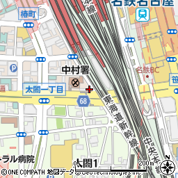 愛知県名古屋市中村区椿町17-6周辺の地図
