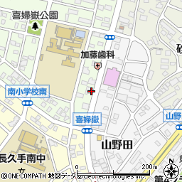 愛知県長久手市喜婦嶽810周辺の地図