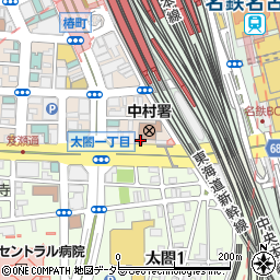 愛知県名古屋市中村区椿町17-12周辺の地図