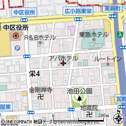 アパホテル名古屋栄周辺の地図