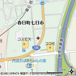 兵庫県丹波市春日町七日市592周辺の地図