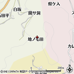 愛知県豊田市新盛町地ノ毛田周辺の地図