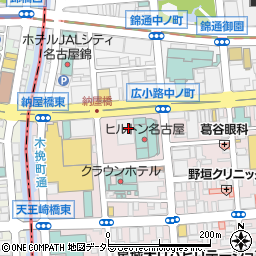 朝日新聞名古屋本社周辺の地図