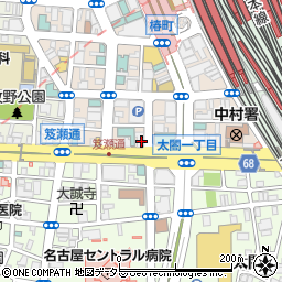 愛知県名古屋市中村区椿町19-4周辺の地図