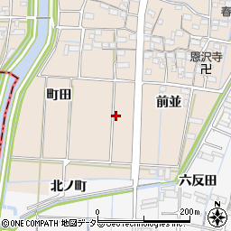愛知県あま市七宝町下田前並119-2周辺の地図