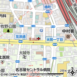 愛知県名古屋市中村区椿町19周辺の地図