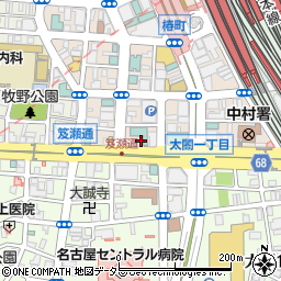 愛知県名古屋市中村区椿町19周辺の地図