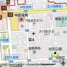 愛知県名古屋市中区栄4丁目13周辺の地図