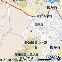愛知県名古屋市千種区桜が丘周辺の地図