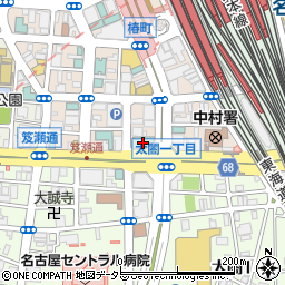 愛知県名古屋市中村区椿町18-10周辺の地図