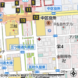 廣告社株式会社　中部統括部周辺の地図