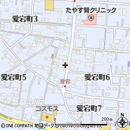 愛知県津島市愛宕町周辺の地図