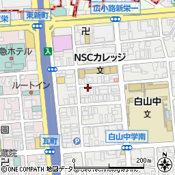 スペース新栄第２１駐車場周辺の地図