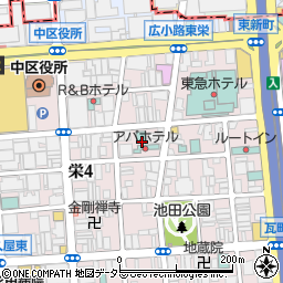 愛知県名古屋市中区栄4丁目10周辺の地図