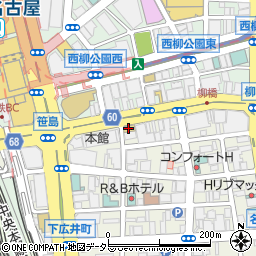 札幌かに本家名古屋駅前店周辺の地図