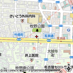 愛知県名古屋市中村区竹橋町6周辺の地図