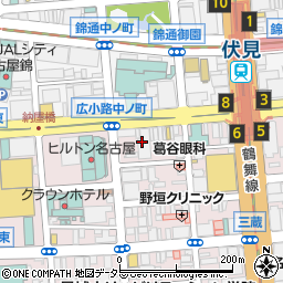 カラオケ ビッグエコー 名古屋伏見本店周辺の地図