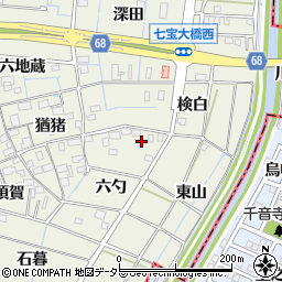 愛知県あま市七宝町桂六勺48周辺の地図