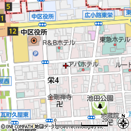 愛知県名古屋市中区栄4丁目13-10周辺の地図